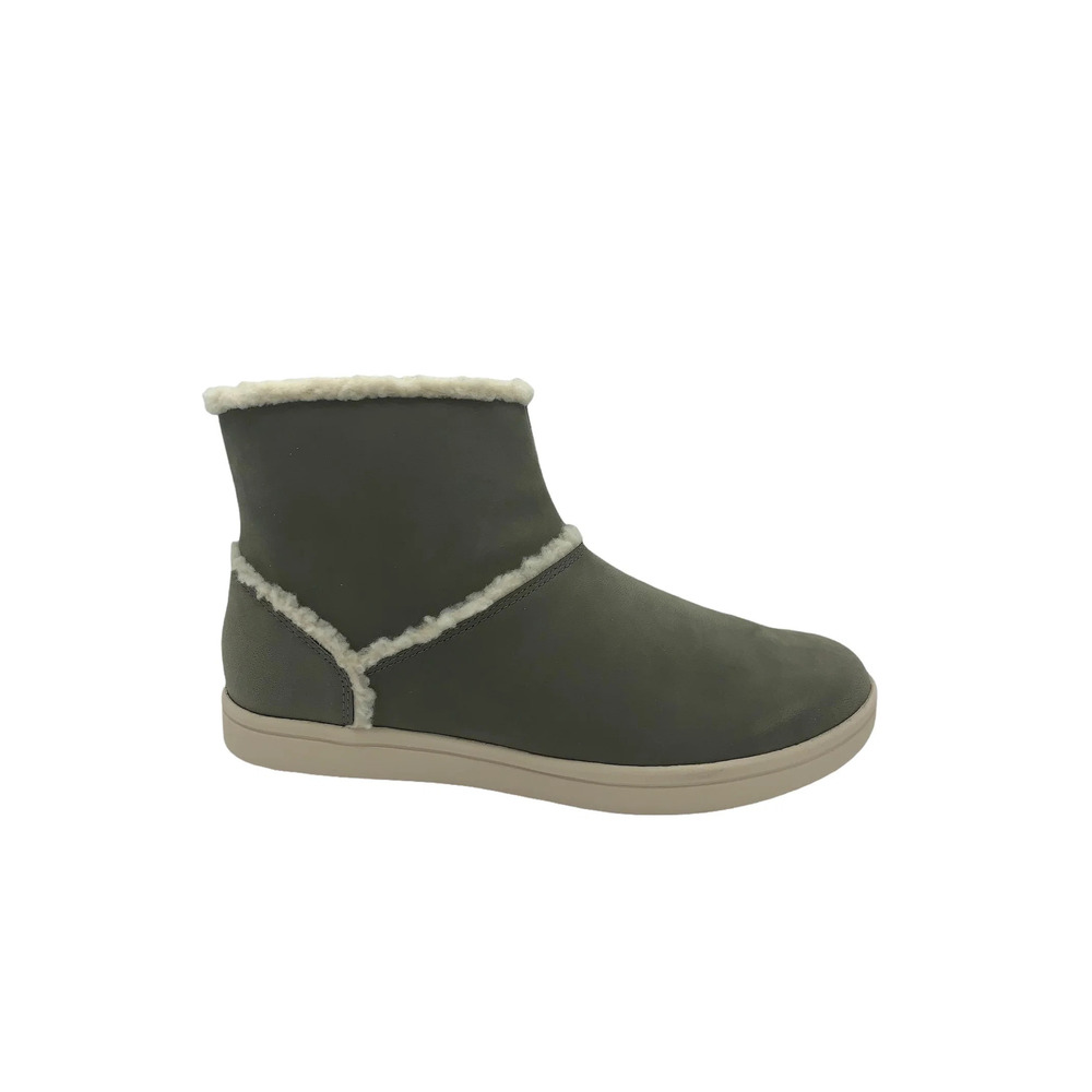 CLOUDSTEPPERS by Clarks Faux Fur Ankle Boots Step Glow Olive Taupe - Wide